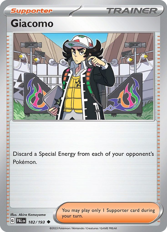 Giacomo - 182/193 - Normal - NM - Uncommon - Paldea Evolved