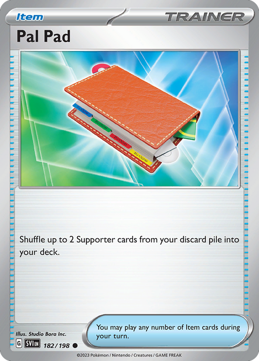 Pal Pad - 182/198 - Reverse Holofoil - NM - Common - Scarlet & Violet