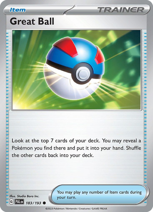 Great Ball - 183/193 - Normal - NM - Common - Paldea Evolved