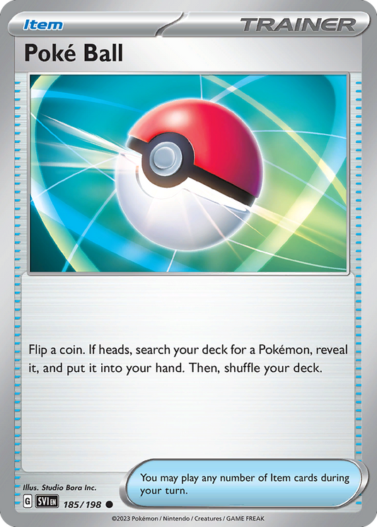 Poké Ball - 185/198 - Normal - NM - Common - Scarlet & Violet