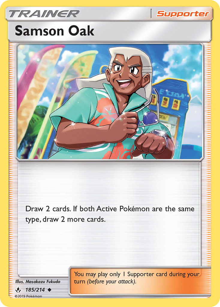 Samson Oak - 185/214 - Normal - NM - Uncommon - Unbroken Bonds