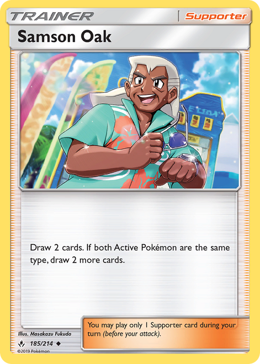 Samson Oak - 185/214 - Normal - NM - Uncommon - Unbroken Bonds