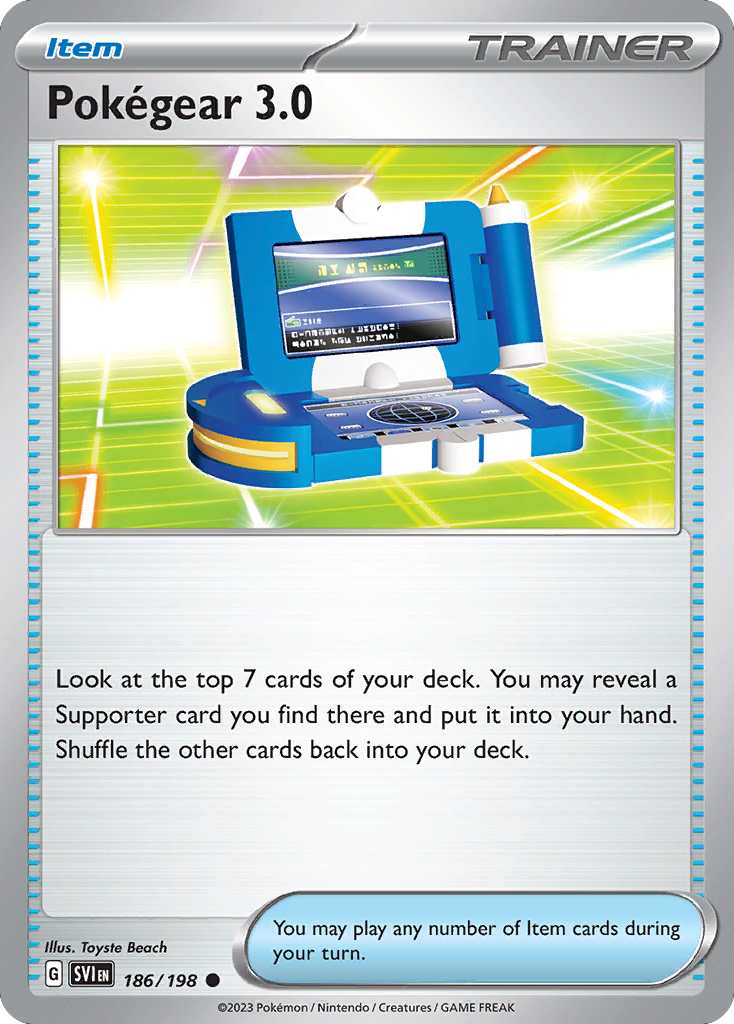 Pokégear 3.0 - 186/198 - Normal - NM - Common - Scarlet & Violet