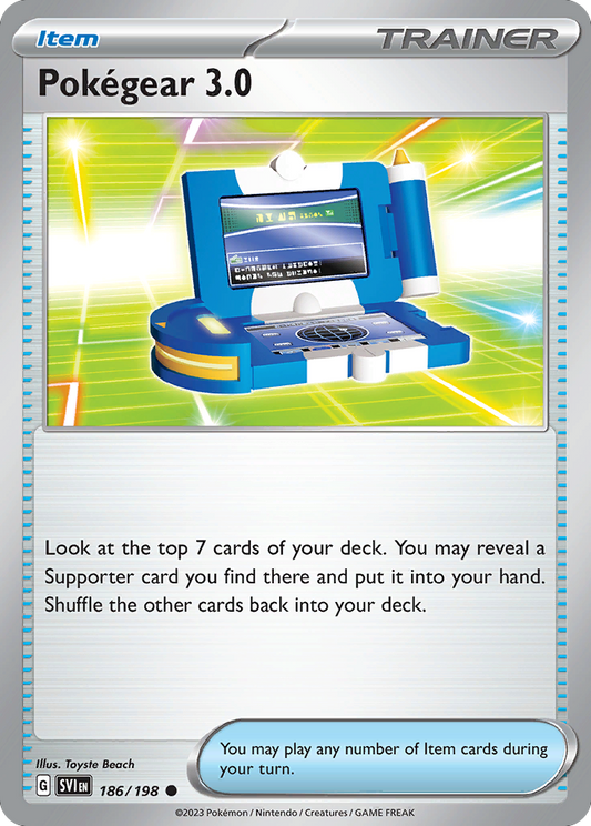 Pokégear 3.0 - 186/198 - Normal - NM - Common - Scarlet & Violet