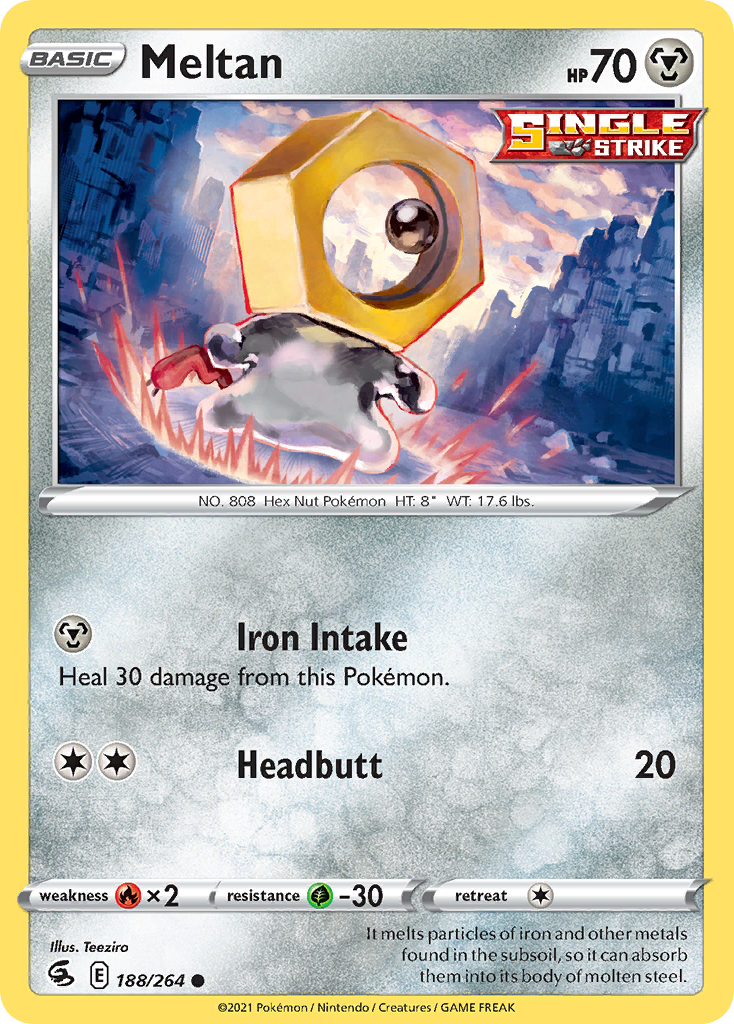 Meltan - 188/264 - Normal - NM - Common - Fusion Strike