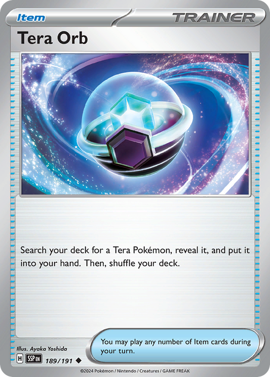 Tera Orb - 189/191 - Normal - NM - Uncommon - Surging Sparks