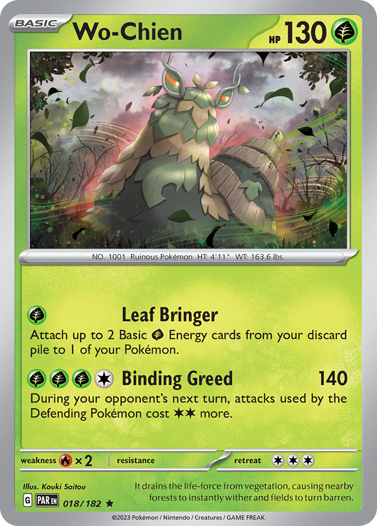 Wo-Chien - 18/182 - Holofoil - NM - Rare - Paradox Rift