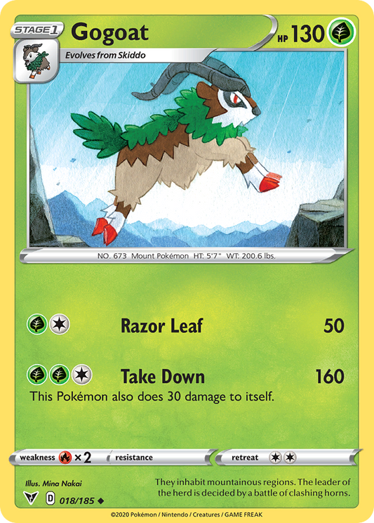 Gogoat - 18/185 - Normal - NM - Uncommon - Vivid Voltage