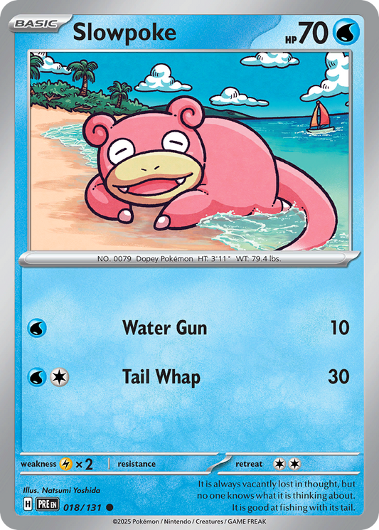 Slowpoke - 18/131 - Normal - NM - Common - Prismatic Evolutions