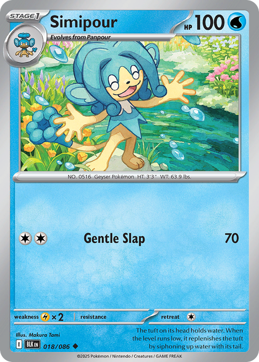 Simipour - 18/86 - Normal - NM - Uncommon - Black Bolt