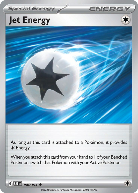 Jet Energy - 190/193 - Normal - NM - Uncommon - Paldea Evolved