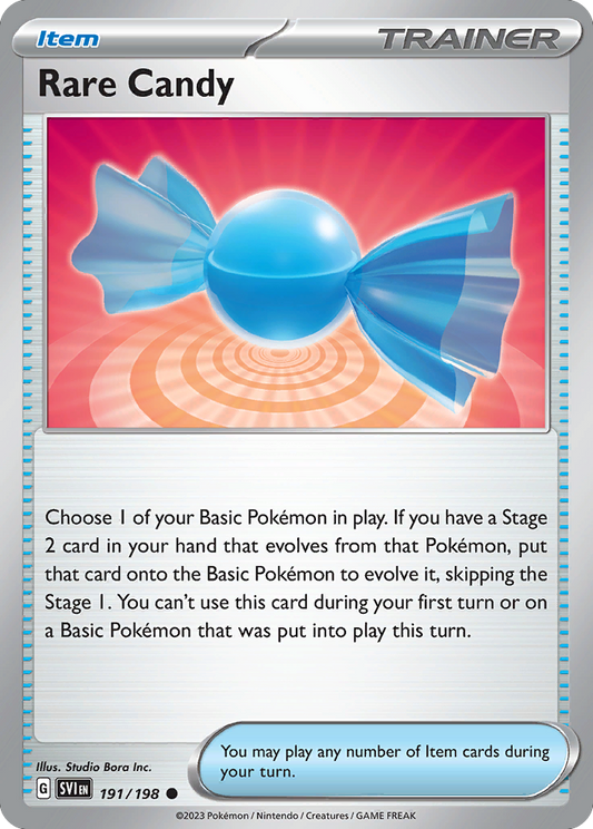 Rare Candy - 191/198 - Reverse Holofoil - NM - Common - Scarlet & Violet