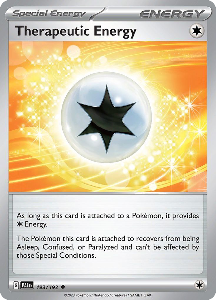 Therapeutic Energy - 193/193 - Reverse Holofoil - NM - Uncommon - Paldea Evolved