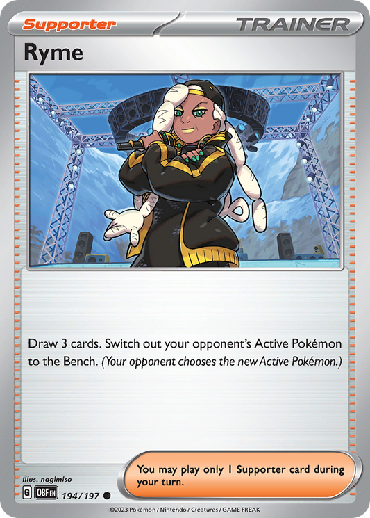 Ryme - 194/197 - Normal - NM - Common - Obsidian Flames