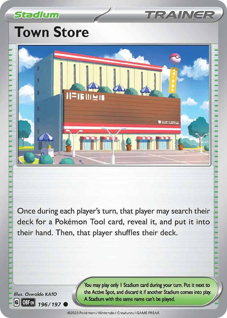 Town Store - 196/197 - Reverse Holofoil - NM - Common - Obsidian Flames
