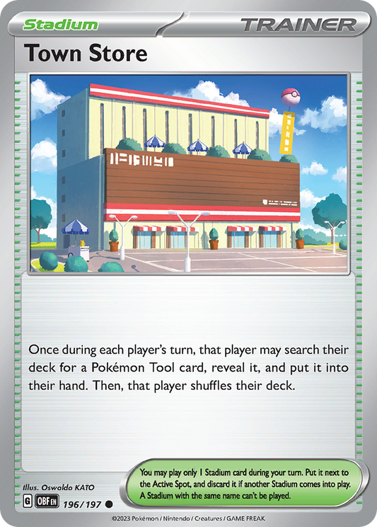 Town Store - 196/197 - Reverse Holofoil - NM - Common - Obsidian Flames