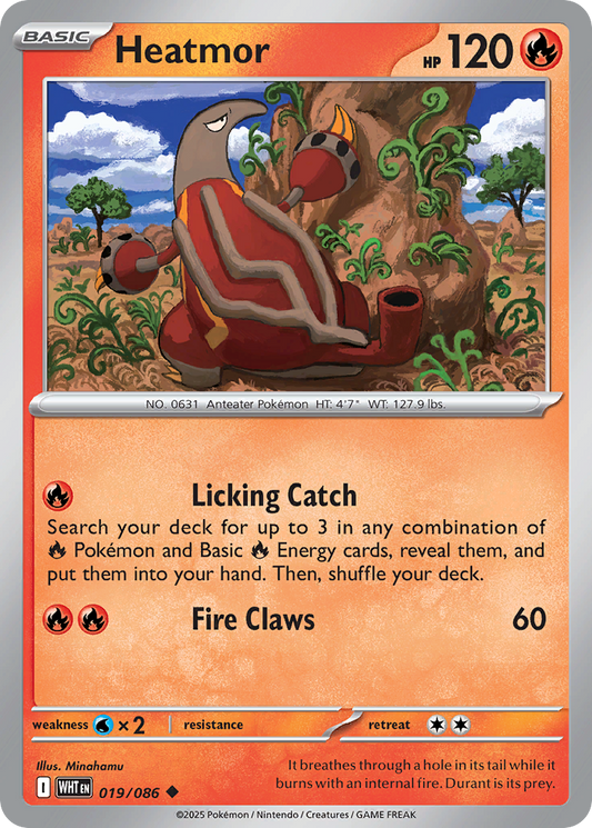 Heatmor - 19/86 - Normal - NM - Uncommon - White Flare