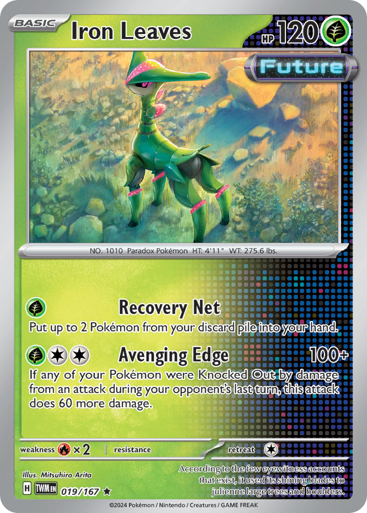 Iron Leaves - 19/167 - Holofoil - NM - Rare - Twilight Masquerade
