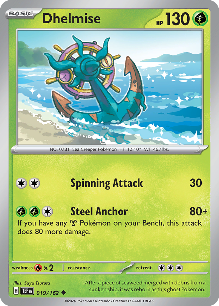 Dhelmise - 19/162 - Normal - NM - Uncommon - Temporal Forces