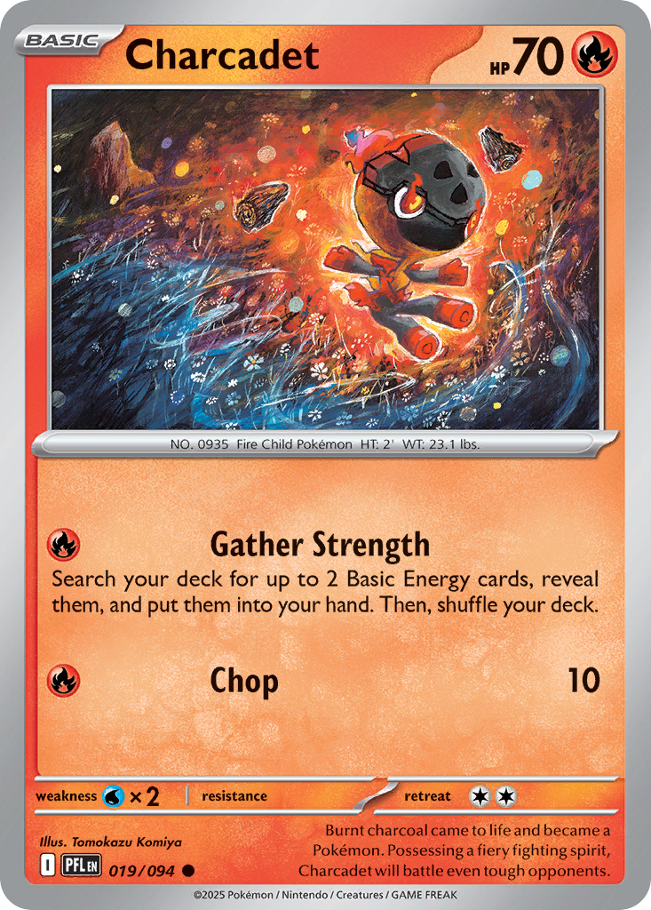 Charcadet - 19/94 - Normal - NM - Common - Phantasmal Flames