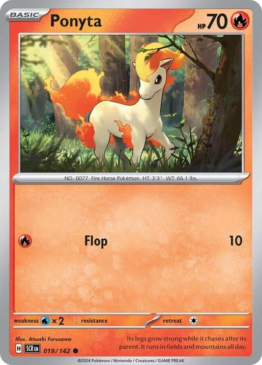 Ponyta - 19/142 - Reverse Holofoil - NM - Common - Stellar Crown