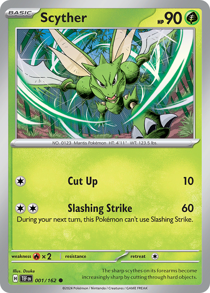 Scyther - 1/162 - Normal - NM - Common - Temporal Forces