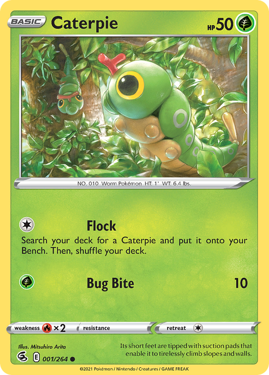 Caterpie - 1/264 - Normal - NM - Common - Fusion Strike