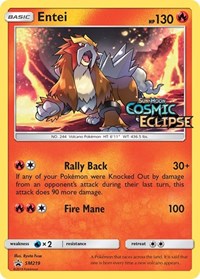 Entei SM219 Prerelease - SM219 - Holofoil - NM - Promo - Sun & Moon Promo