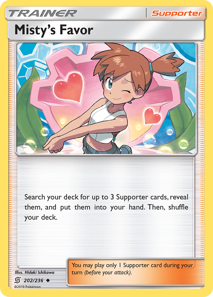 Misty's Favor - 202/236 - Normal - NM - Uncommon - Unified Minds