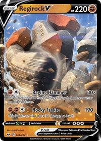 Regirock V - 104/202 - Holofoil - NM - Ultra Rare - Sword & Shield Base Set