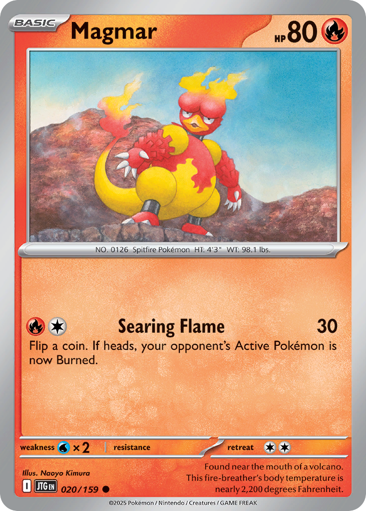 Magmar - 20/159 - Normal - NM - Common - Journey Together