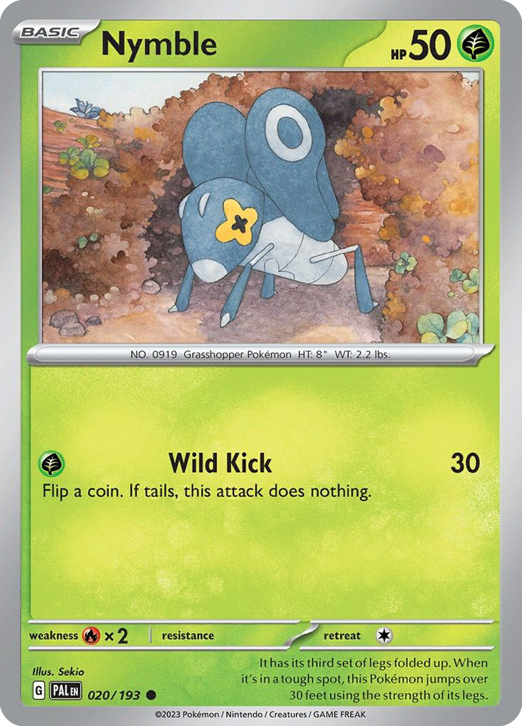Nymble - 20/193 - Normal - NM - Common - Paldea Evolved