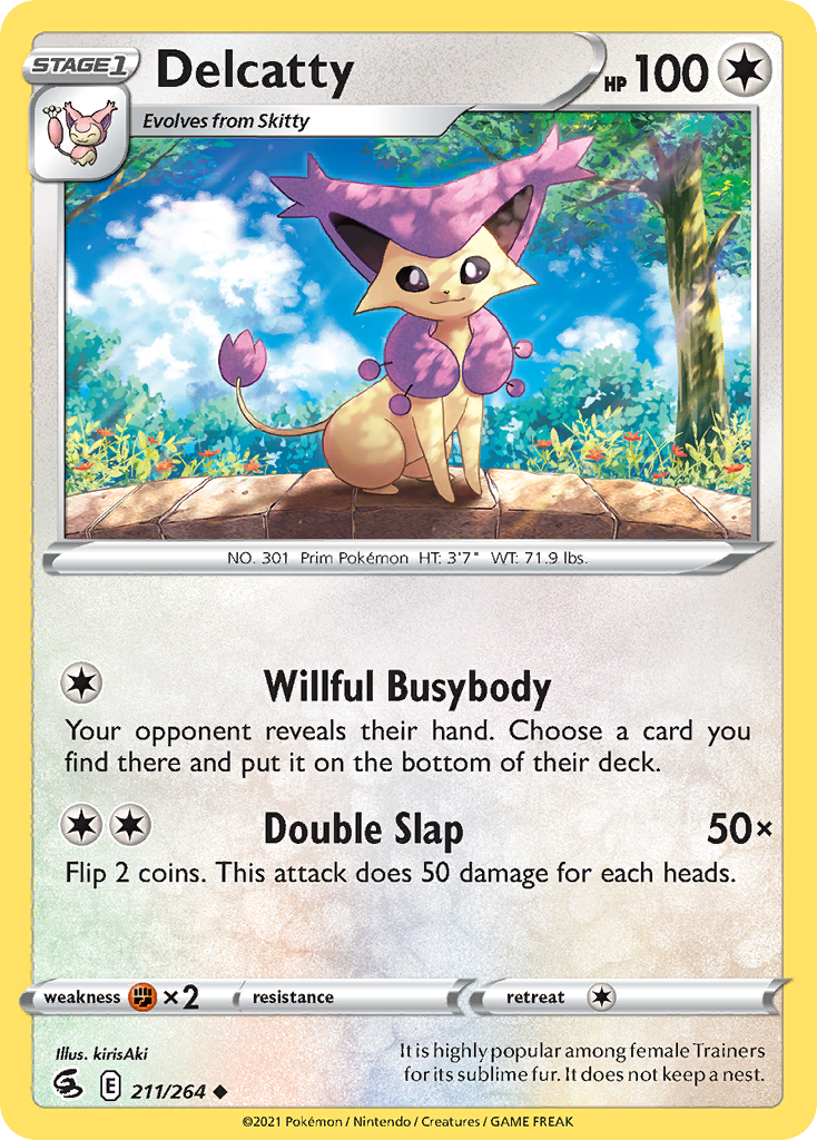 Delcatty - 211/264 - Normal - NM - Uncommon - Fusion Strike