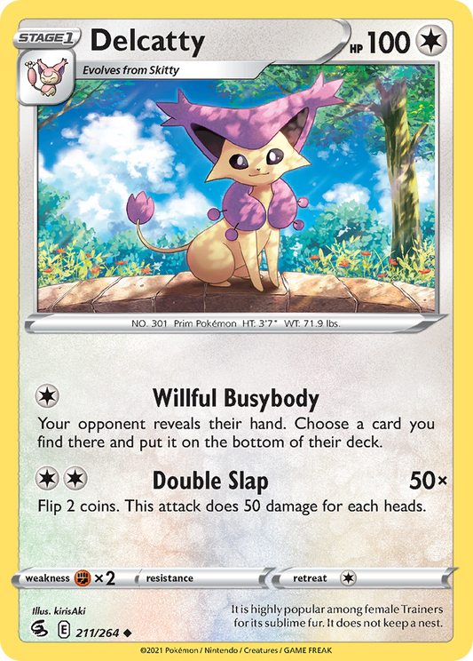 Delcatty - 211/264 - Normal - NM - Uncommon - Fusion Strike