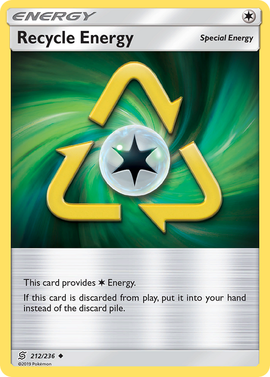 Recycle Energy - 212/236 - Normal - NM - Uncommon - Unified Minds