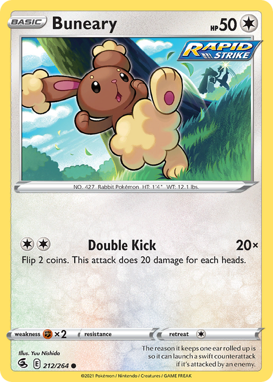 Buneary - 212/264 - Normal - NM - Common - Fusion Strike