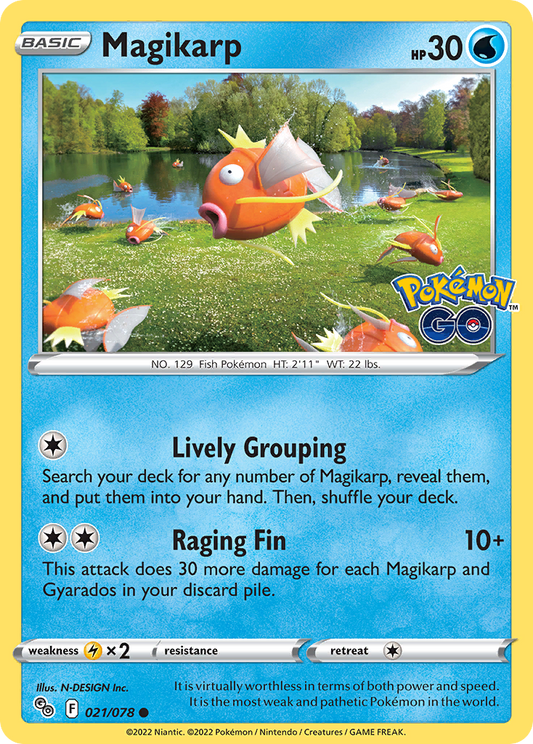 Magikarp - 21/78 - Normal - NM - Common - Pokémon GO