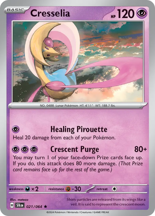 Cresselia - 21/64 - Holofoil - NM - Rare - Shrouded Fable