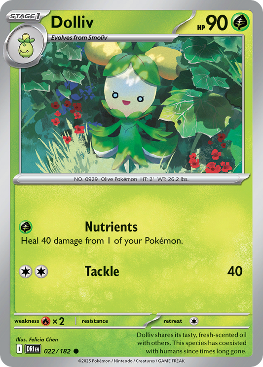 Dolliv - 22/182 - Normal - NM - Common - Destined Rivals