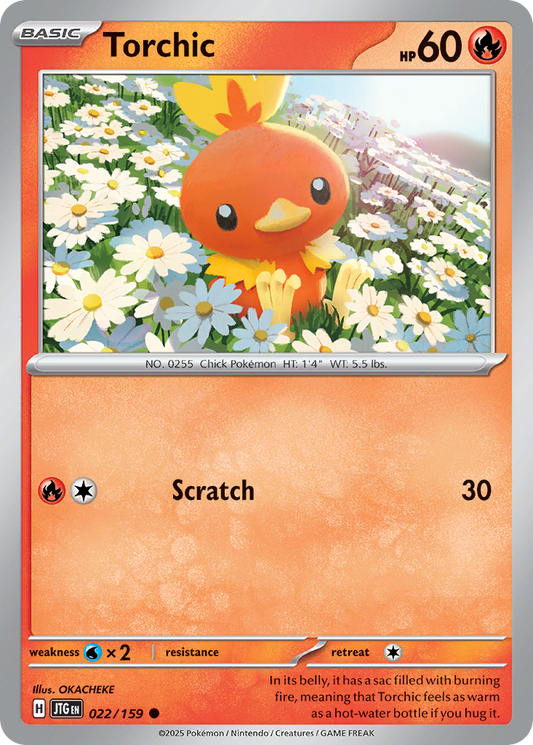 Torchic - 22/159 - Normal - NM - Common - Journey Together