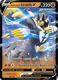 Rapid Strike Urshifu V - 87/183 - Holofoil - NM - Ultra Rare - SWSH05: Battle Styles