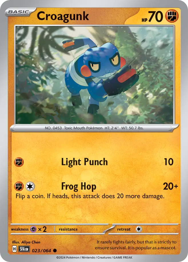Croagunk - 23/64 - Reverse Holofoil - NM - Common - Shrouded Fable