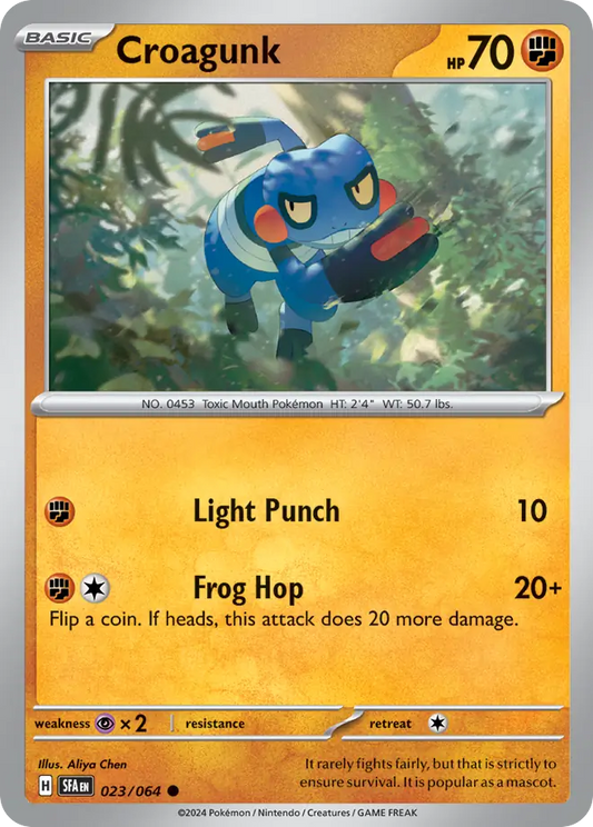Croagunk - 23/64 - Reverse Holofoil - NM - Common - Shrouded Fable