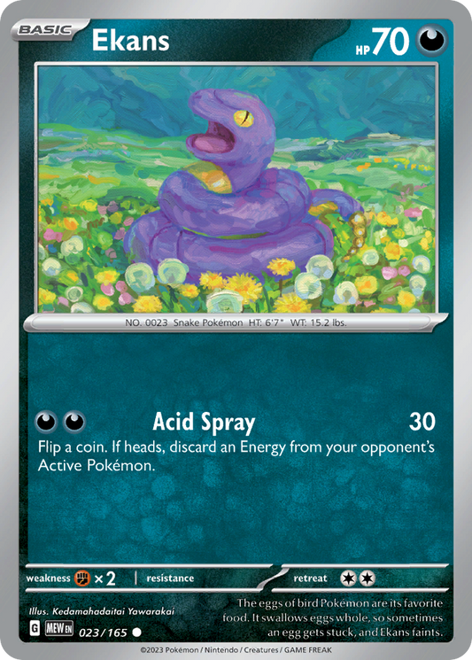 Ekans - 23/165 - Normal - NM - Common - 151