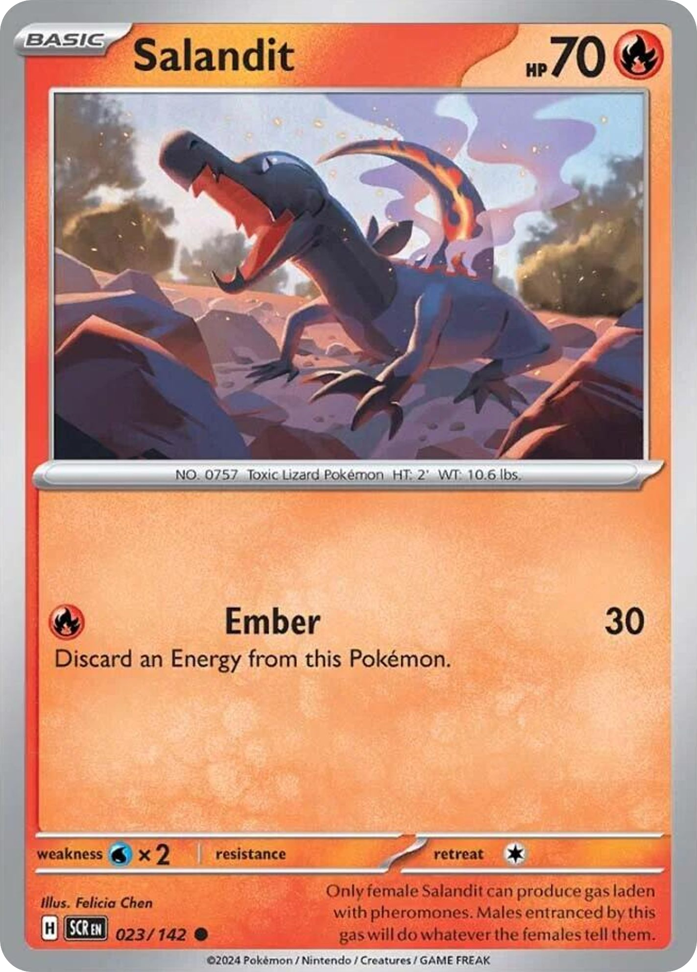 Salandit - 23/142 - Normal - NM - Common - Stellar Crown