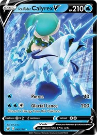 Ice Rider Calyrex V - 45/198 - Holofoil - NM - Ultra Rare - Chilling Reign