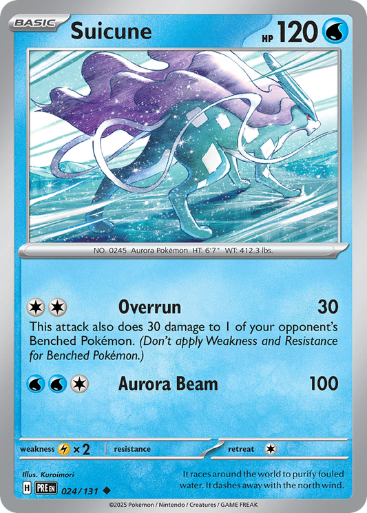 Suicune - 24/131 - Normal - NM - Uncommon - Prismatic Evolutions