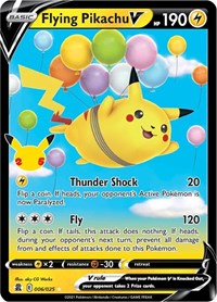 Flying Pikachu V - 6/25 - Holofoil - NM - Ultra Rare - Celebrations