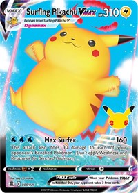 Surfing Pikachu VMAX - 9/25 - Holofoil - NM - Ultra Rare - Celebrations