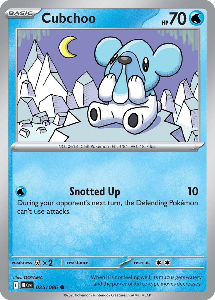 Cubchoo - 25/86 - Normal - NM - Common - Black Bolt